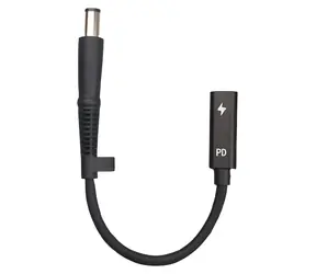 CoreParts USB-C do 7,4 x 5 mm czarny / Zasilacz do laptopów HP / Wyjście 2,5 A