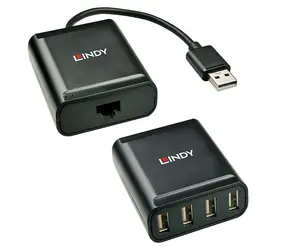 Lindy USB 2.0 Cat.5 Extender / przedłużacz USB 2.0 / 4× USB 2.0 / 60 m