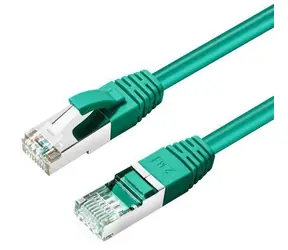 MicroConnect CAT6 S/FTP zielony / Kabel sieciowy / RJ-45 / 0,15 m / LSZH