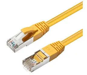 MicroConnect CAT6 S/FTP żółty / Kabel sieciowy / RJ-45 / 0,15 m / LSZH