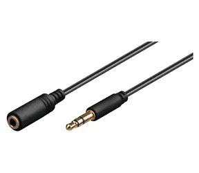 Kabel MicroConnect 3,5 mm (M) - 3,5 mm (M) czarny / Kabel audio / 3 m