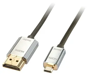 Lindy CROMO Slim czarny / kabel HDMI / High Speed / 3 m / HDMI-A do Micro HDMI