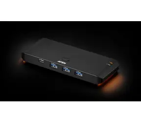 Aten 2 x 4- Port USB 3.2 Gen 1 czarny / koncentrator USB / 8 portów / USB-A + USB-C