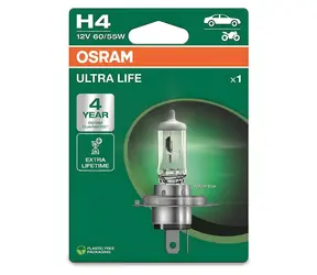 OSRAM H4 Ultra Life 12V 60/55W P43T / Żarówka samochodowa / 1 szt.