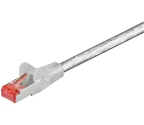 MicroConnect CAT6 S/FTP 0,25 m przezroczysty / kabel krosowy / RJ-45 / EIA/TIA 568