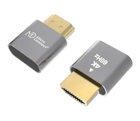 MicroConnect Universal wirtualny emulator 4K szary / Emulator wirtualnego wyświetlacza / HDMI typu A / 3840×2160 / 60 Hz
