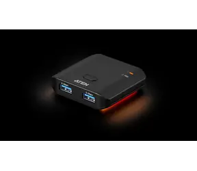 Przełącznik Aten 2 x 2- Port USB 3.2 Gen 1 / USB Peripheral Switch / 4× USB-A / 2 PC / czarny