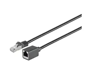 MicroConnect CAT6 F/UTP czarny / Kabel sieciowy / RJ-45 / 0,5 m