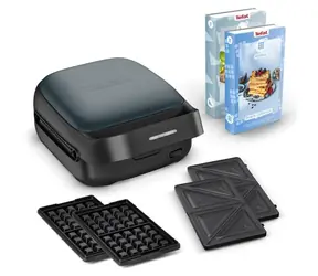 TEFAL SW862BF0 czarny / Opiekacz do kanapek / 700 W