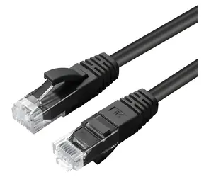 MicroConnect CAT6A U/UTP 1,5m czarny / Kabel krosowy / LSZH