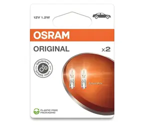 OSRAM 2721-02B / Żarówka samochodowa / 12V / 1,2W / W2x4,6d / 2 szt.