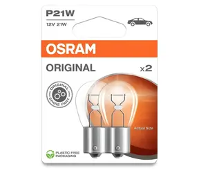 OSRAM P21W 7506-02B 12V 21W BA15S / Żarówka samochodowa / Blister 2 szt.