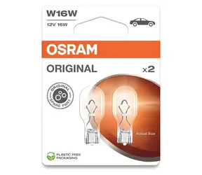 OSRAM W16W Standard 921 12V 16W W2.1x9.5d / Żarówka samochodowa / Blister 2szt