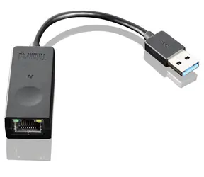 Lenovo USB 3.0 Ethernet adapter czarny / Adapter sieciowy / USB-A / RJ-45