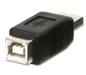 Lindy USB AB czarny / Adapter / USB-A / USB-B