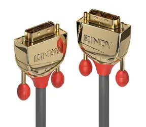 Lindy DVI-D Single Link 20 m / Kabel / DVI-D - DVI-D / 1920×1200 px / szary