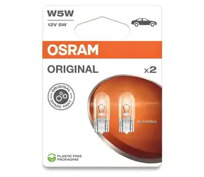 OSRAM 2825 12V 5W W2.1x9.5d / Żarówka samochodowa / Blister
