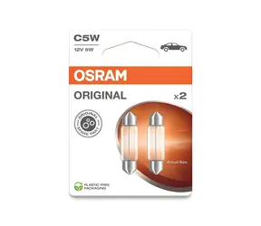 OSRAM C5W Standard 6418 12V 5W SV8.5-8 / Żarówka samochodowa / Blister 2 szt.