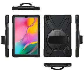 eSTUFF AUSTIN czarny / Etui na tablet / Samsung Galaxy Tab A 10.1 2019 / poliwęglan