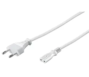 Przewód zasilający MicroConnect EU typu C - C7 2 m biały / Kabel zasilający
