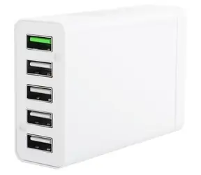 Ładowarka sieciowa CoreParts Multi- Port USB, biała / 6× USB-A / 40 W / 2,4 A