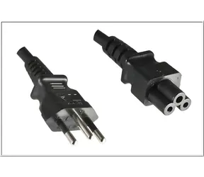 Przewód zasilający MicroConnect , typ brazylijski N - C5, 1,8 m, czarny / końcówka brazylijska
