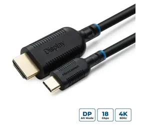 MicroConnect USB-C (M) - HDMI (M) 0,5 m czarny / Kabel / 4K
