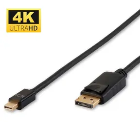 Kabel MicroConnect Mini DisplayPort (M) - DisplayPort (M) 2m czarny / 4K