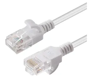 MicroConnect CAT6 U/UTP SLIM 1m biały / PVC