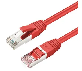 MicroConnect CAT6 S/FTP 0,25 m czerwony / LSZH