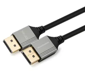MicroConnect DisplayPort 1.2 Ultra Slim czarny / kabel DisplayPort / 4K UHD / 60 Hz / 1 m