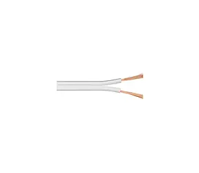 Kabel głośnikowy MicroConnect biały / 2 x 1,5 mm2 / 25 m