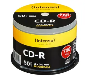INTENSO CD- R 700MB 52x / dysk CD R / Spindle 50 szt.
