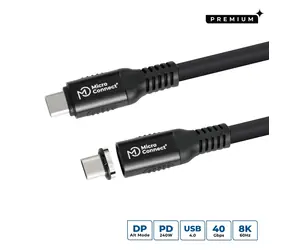 MicroConnect USB-C - USB-C 1 m czarny / Kabel