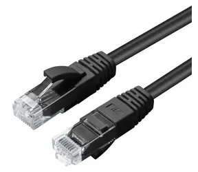 MicroConnect CAT5e czarny / Kabel sieciowy / U/UTP / RJ-45 / 15 m / Osłona PVC