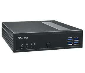 Shuttle Barebone XPC slim DL40N czarny / Mini-PC / Intel N150 3,6 GHz / DDR5 / M.2 + 2,5" / 2x 2,5 GbE / bez systemu operacyjnego