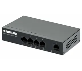 Intellinet 561792 / Przełącznik / 5- Port Gigabit / 4X PoE+ / 40 W