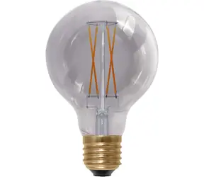 SEGULA LED Globe 80 Smokey 5W(22W) szary / E27 / 220lm / 1900K / ściemnialny