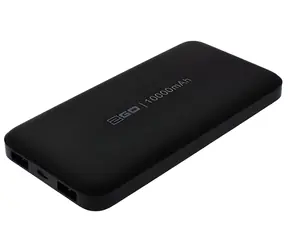 2GO 795944 10 000 mAh czarny / Power bank / 2x USB-A / w zestawie kabel micro-USB