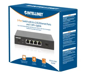 Przełącznik Intellinet 4X 2.5G + 10G SFP+ / 5 Port / niezarządzany / 2500 Mb/s