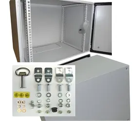 Opticord OCRACK / Zewnętrzny stojak ścienny / 19" / 6U / 400 mm / IP55 / drzwi z blachy