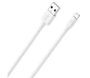 Kabel RealPower Lightning biały / Kabel do transmisji danych i ładowania / USB-A do Lightning / 2 m / Certyfikat MFI
