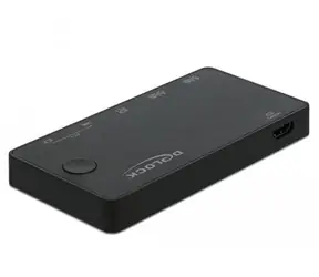Przełącznik KVM DeLock HDMI i USB-C czarny / 2x HDMI / 4K / 60Hz / USB 2.0