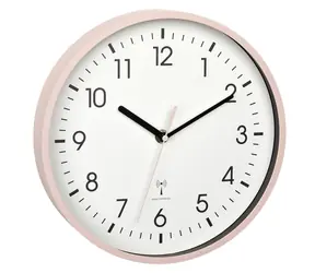 TFA 60.3550.16 różowy / Zegar ścienny / Sygnał DCF / szkło /  245 mm