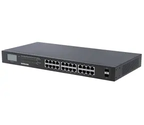 Intellinet 24- Port Gigabit PoE+ 2x SFP / Przełącznik / 24x 1 Gb/s / PoE+ 370 W / Niezarządzany / 19"