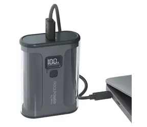 RealPower PB-10000 35W czarny / Power bank / 10 000 mAh / USB-C 35W PD / USB-A 18W QC 3.0