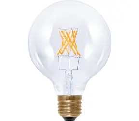 SEGULA LED Globe 95 5W(35W) przezroczysta / Żarówka / E27 / 400lm / 2200K / ściemnialna