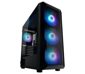 LC-Power 804B Obsession_X czarny / Obudowa komputerowa / Midi Tower / ATX / 4× ARGB / Szkło hartowane
