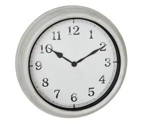 TFA 60.3067.02 OUTDOOR biały / Zegar ścienny / Kwarcowy / bryzgoszczelny / 38 cm
