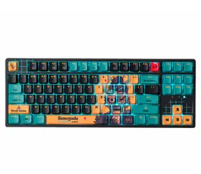 A4Tech Bloody AT87 RENEGADE / Klawiatura gamingowa / TKL / Przełącznik optyczny Alpha / RGB / USB